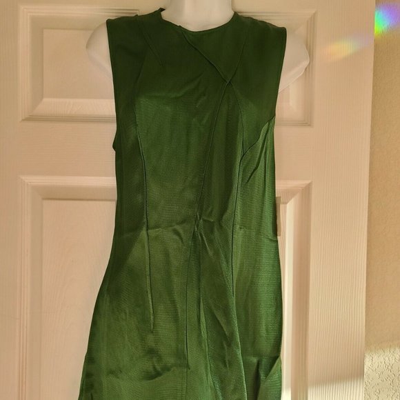 olive green t shirt dress Olive Green Short Sleeve A-Line Tee Shirt Dress Small main image 1